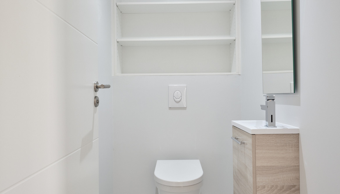 WC suspendu - Rénovation appartement standing Agen Les Promoteurs